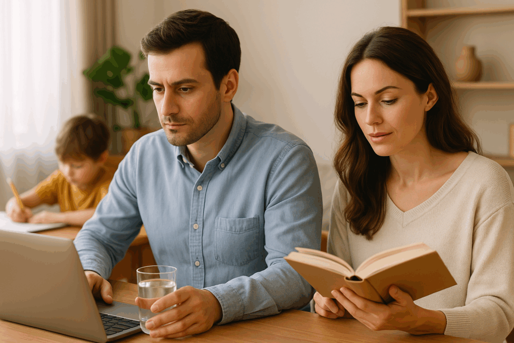 nootropika-muz-zena-pocitac-sklenice-voda-kniha-dite