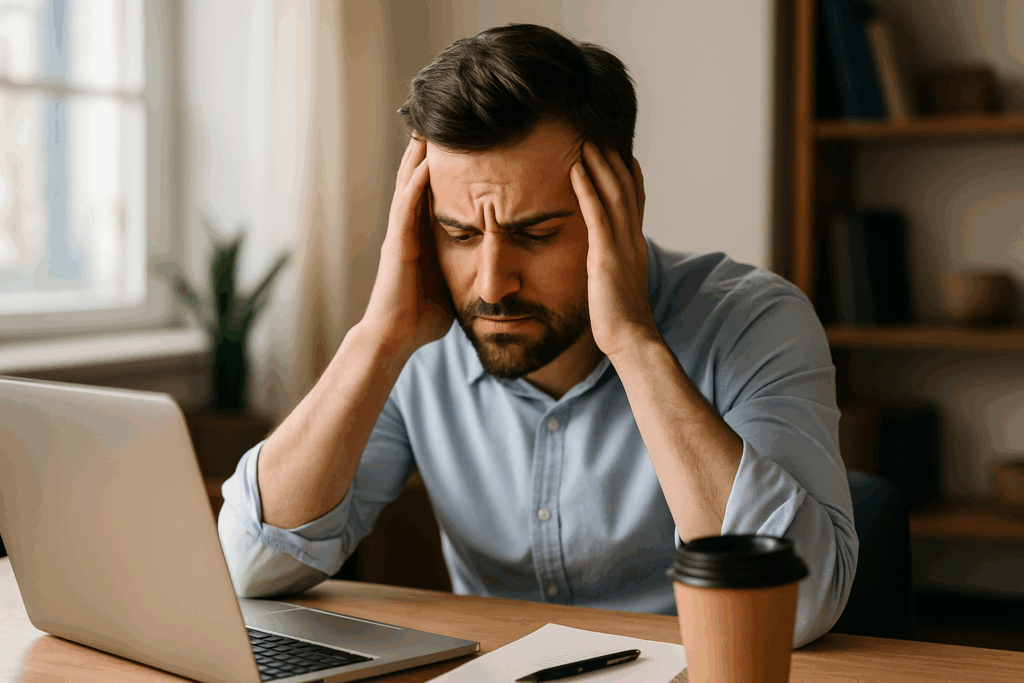 stres-muz-pocitac-kava