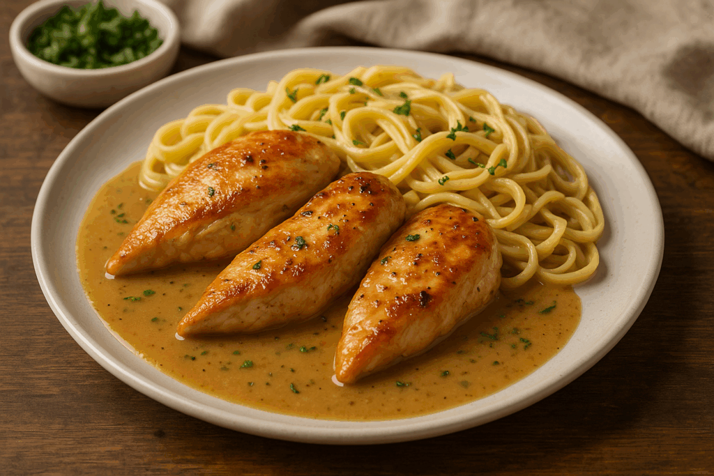 kureci-maso-s-omackou-talir-testoviny