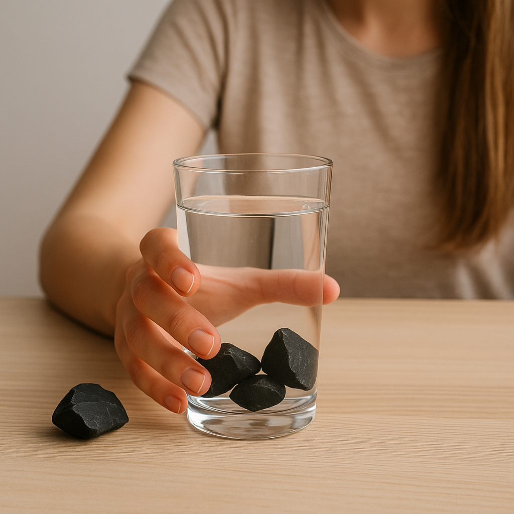 sungit-sklenice-mineral-voda