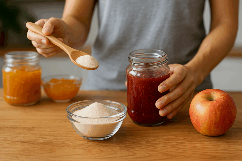 pektin-co-to-je-lzice-misa-jablko-mouka-dzem-marmelada-misa-sklenice