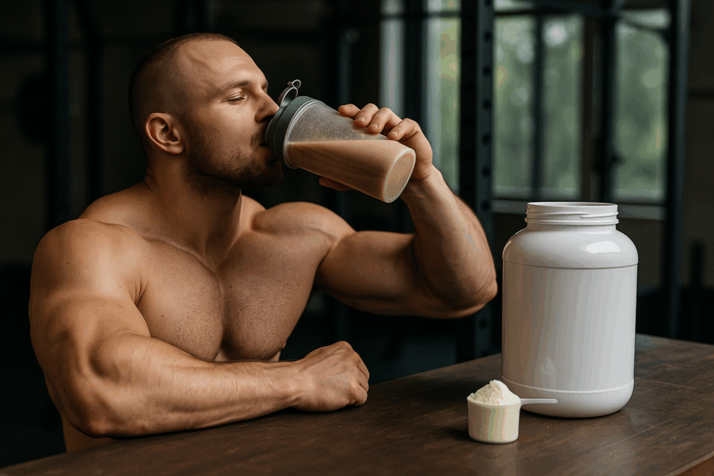 nabirani-svalove-hmoty-muz-protein-doza-odmerka-shaker