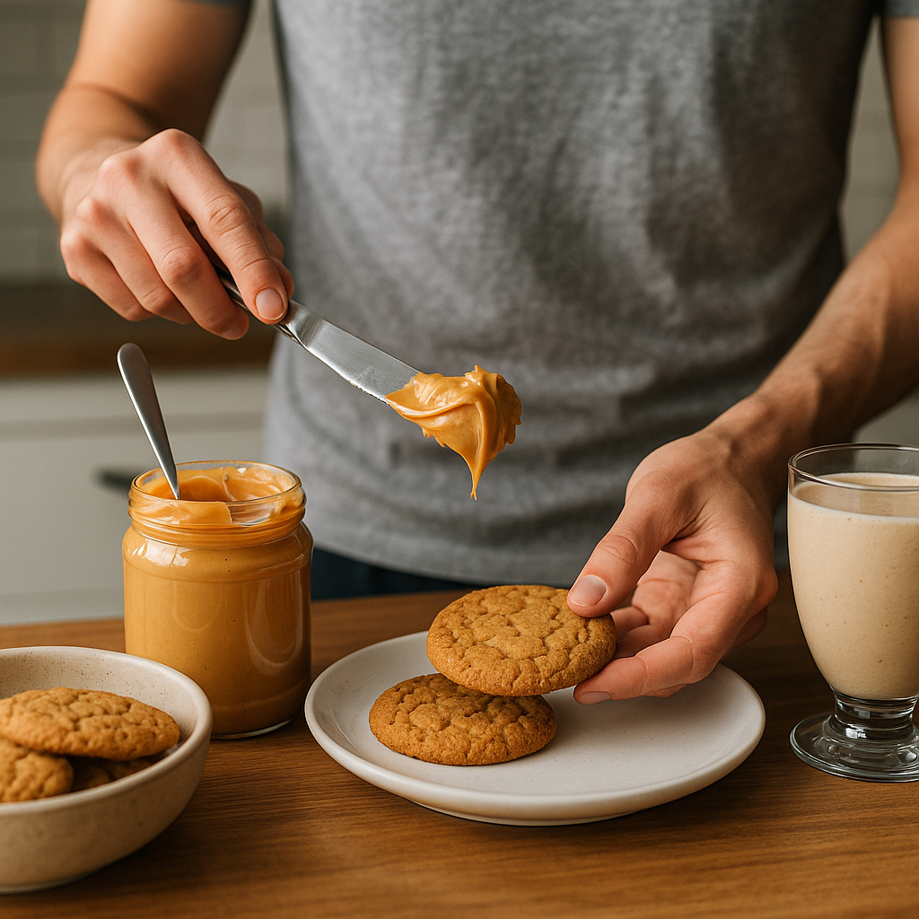 recepty-s-arasidovym-maslem-susenka-sklenice-nuz-misa-sklenice-kakao